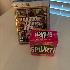 PS5 Grand Theft Auto and Splurt! Card Game -